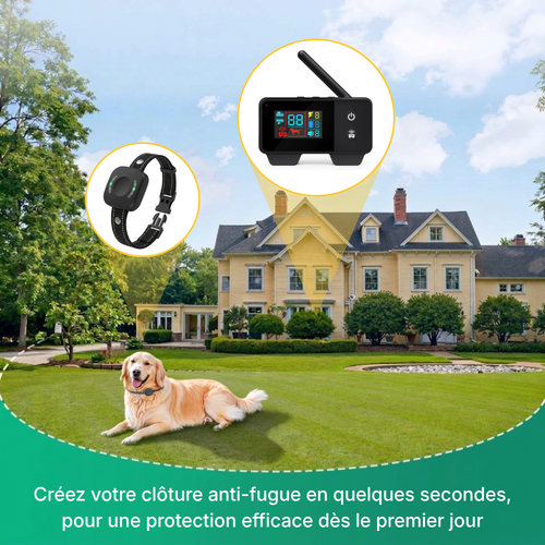 Clôture Anti-Fugue pour Chien sans Fil - Owlikoo Plus