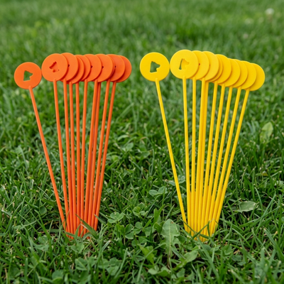 20 × Fanions d’Apprentissage – Repères visuels pour Chien