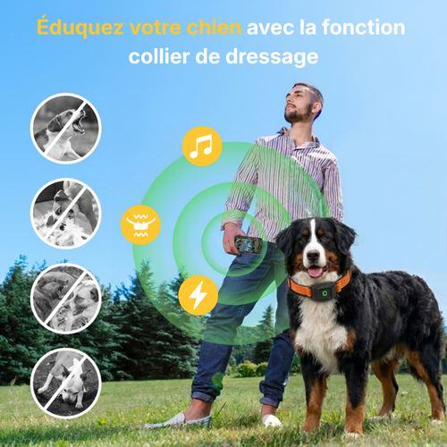 Clôture Anti-Fugue pour Chien sans Fil - Owlikoo Elite