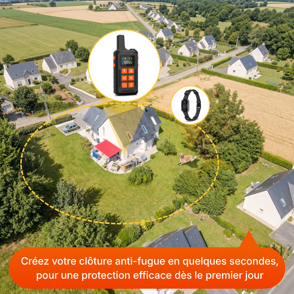 Clôture Anti-Fugue pour Chien sans Fil - Owlikoo Extra