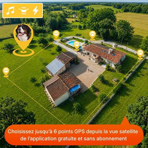 Clôture Anti-Fugue pour Chien sans Fil - Owlikoo Elite