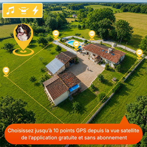 Clôture Anti-Fugue pour Chien sans Fil - Owlikoo Elite+