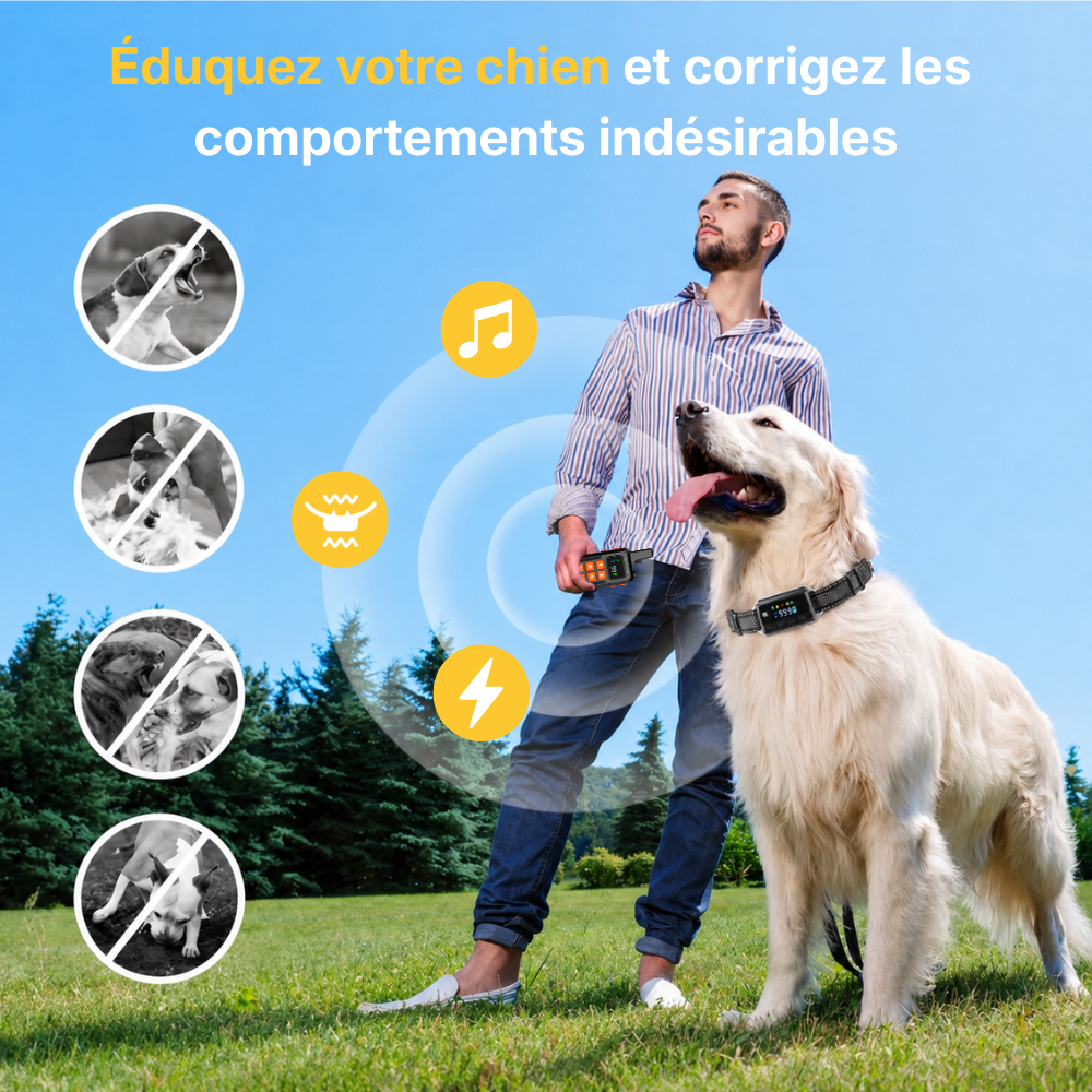 Clôture Anti-Fugue pour Chien sans Fil - Owlikoo Extra