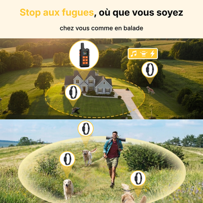 Clôture Anti-Fugue pour Chien sans Fil - Owlikoo Extra