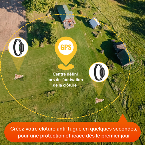 Clôture Anti-Fugue pour Chien sans Fil - Owlikoo Max