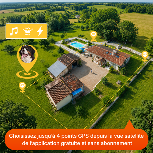 Clôture Anti-Fugue pour Chien sans Fil - Owlikoo Elite
