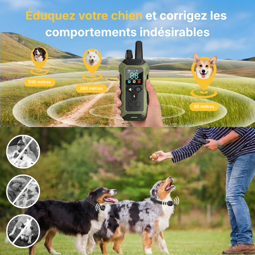 Clôture Anti-Fugue pour Chien sans Fil - Owlikoo Elite