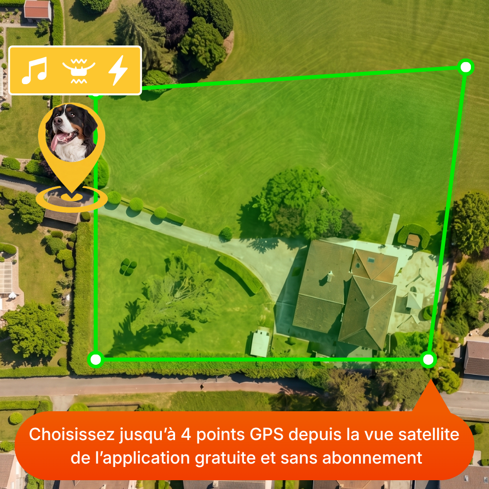 Clôture Anti-Fugue pour Chien sans Fil - Owlikoo Elite+