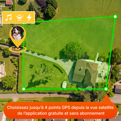 Clôture Anti-Fugue pour Chien sans Fil - Owlikoo Elite+
