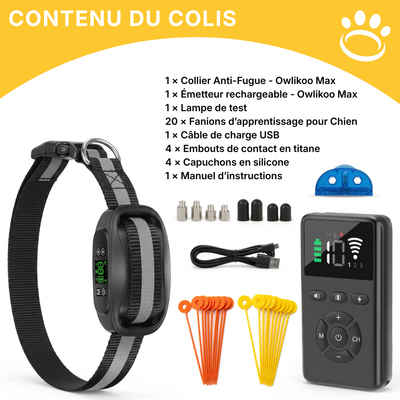 Clôture Anti-Fugue pour Chien sans Fil - Owlikoo Max
