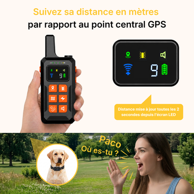 Clôture Anti-Fugue pour Chien sans Fil - Owlikoo Extra
